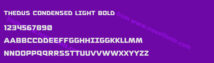 Thedus Condensed Light BoldPreview Thedus Condensed Light BoldPreview
