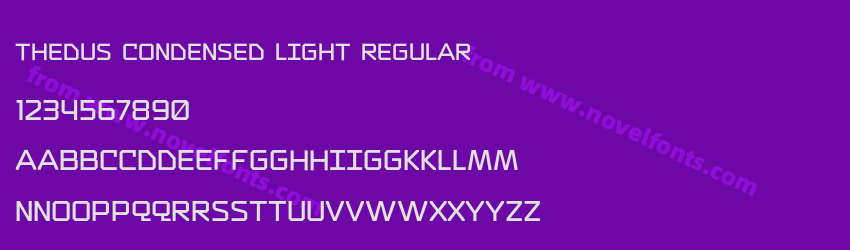 Thedus Condensed Light RegularPreview Thedus Condensed Light RegularPreview