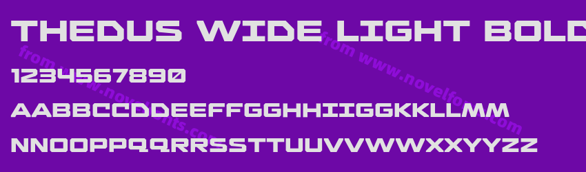 Thedus Wide Light BoldPreview Thedus Wide Light BoldPreview
