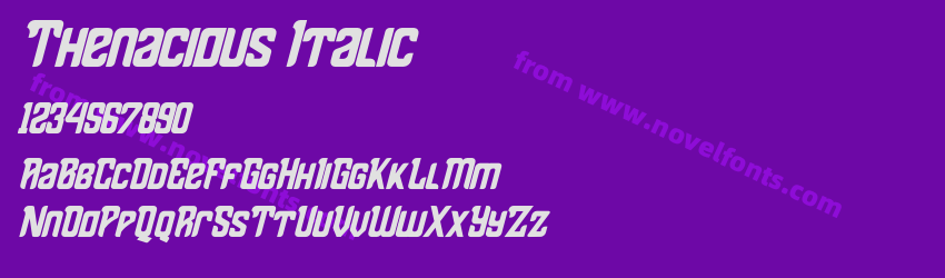 Thenacious ItalicPreview Thenacious ItalicPreview