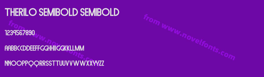 Therilo Semibold SemiboldPreview Therilo Semibold SemiboldPreview
