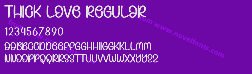 Thick Love RegularPreview Thick Love RegularPreview