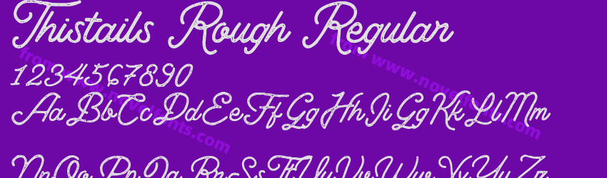 Thistails Rough RegularPreview Thistails Rough RegularPreview