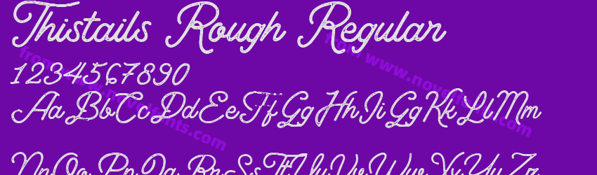 Thistails Rough RegularPreview Thistails Rough RegularPreview