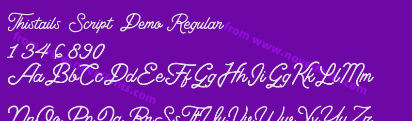 Thistails_ Script_ Demo RegularPreview Thistails_ Script_ Demo RegularPreview