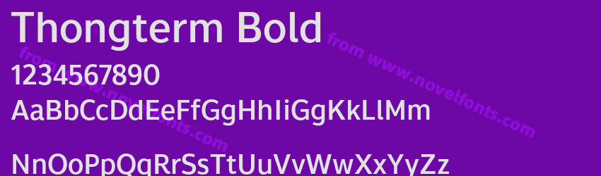 Thongterm BoldPreview Thongterm BoldPreview