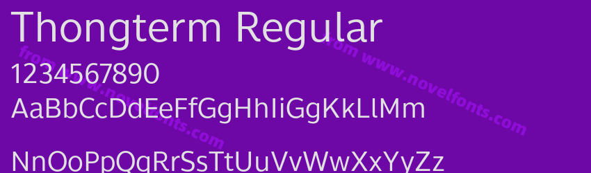 Thongterm RegularPreview Thongterm RegularPreview