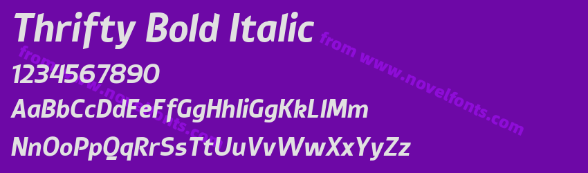 Thrifty Bold ItalicPreview Thrifty Bold ItalicPreview