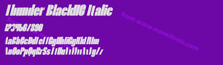 Thunder BlackHC ItalicPreview Thunder BlackHC ItalicPreview