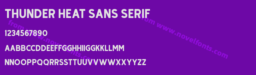 Thunder Heat Sans SerifPreview Thunder Heat Sans SerifPreview