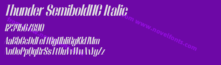 Thunder SemiboldHC ItalicPreview Thunder SemiboldHC ItalicPreview