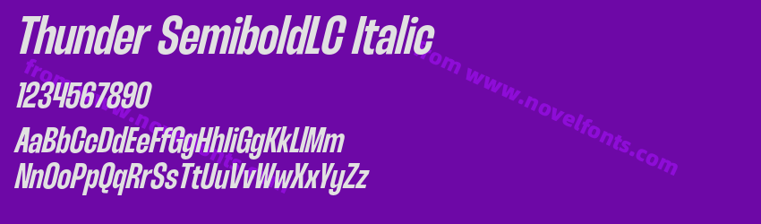 Thunder SemiboldLC ItalicPreview Thunder SemiboldLC ItalicPreview