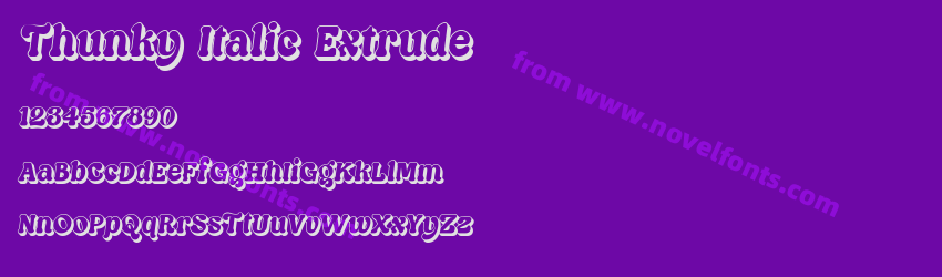 Thunky Italic ExtrudePreview Thunky Italic ExtrudePreview