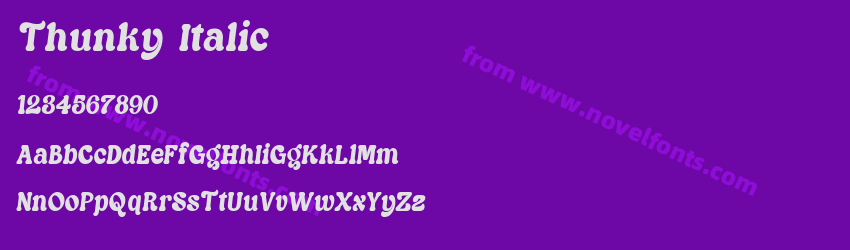 Thunky ItalicPreview Thunky ItalicPreview