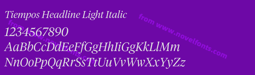 Tiempos Headline Light ItalicPreview Tiempos Headline Light ItalicPreview