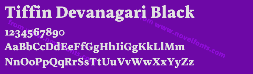 Tiffin Devanagari BlackPreview Tiffin Devanagari BlackPreview