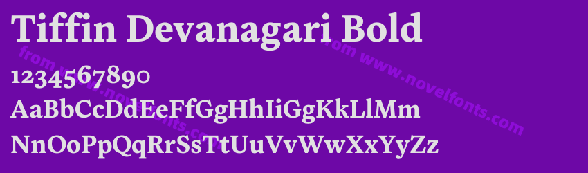 Tiffin Devanagari BoldPreview Tiffin Devanagari BoldPreview