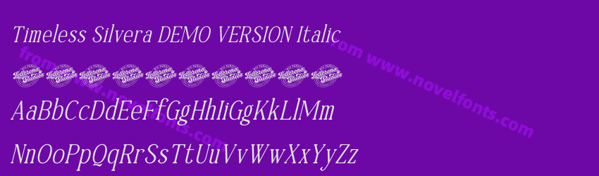 Timeless Silvera DEMO VERSION ItalicPreview Timeless Silvera DEMO VERSION ItalicPreview