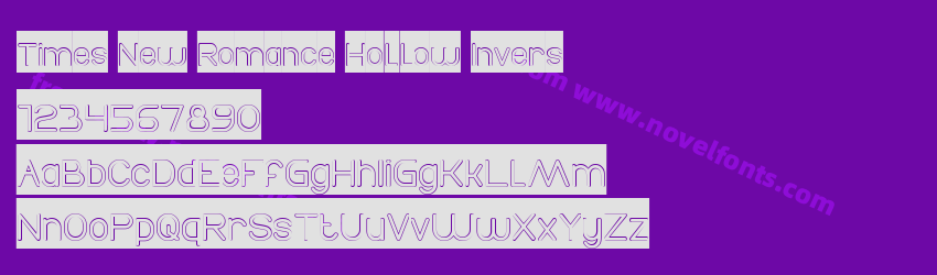 Times New Romance Hollow InversPreview Times New Romance Hollow InversPreview