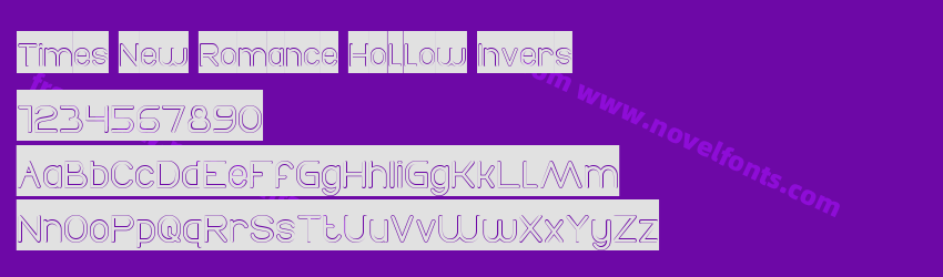 Times New Romance Hollow InversPreview Times New Romance Hollow InversPreview