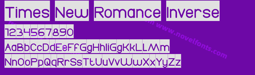 Times New Romance InversePreview Times New Romance InversePreview
