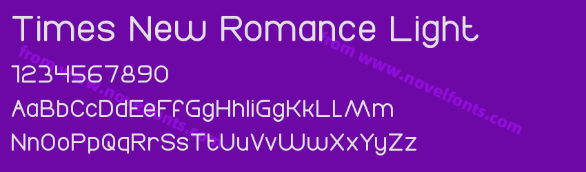 Times New Romance LightPreview Times New Romance LightPreview