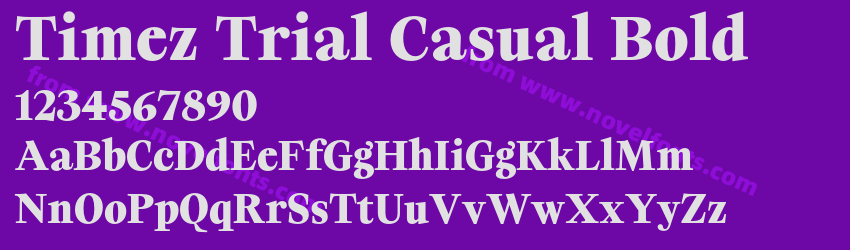 Timez Trial Casual BoldPreview Timez Trial Casual BoldPreview