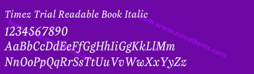 Timez Trial Readable Book ItalicPreview Timez Trial Readable Book ItalicPreview