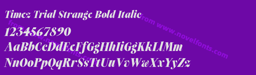 Timez Trial Strange Bold ItalicPreview Timez Trial Strange Bold ItalicPreview