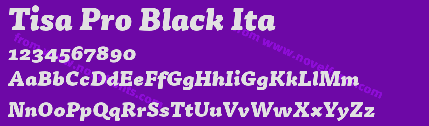 Tisa Pro Black ItaPreview Tisa Pro Black ItaPreview