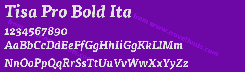 Tisa Pro Bold ItaPreview Tisa Pro Bold ItaPreview