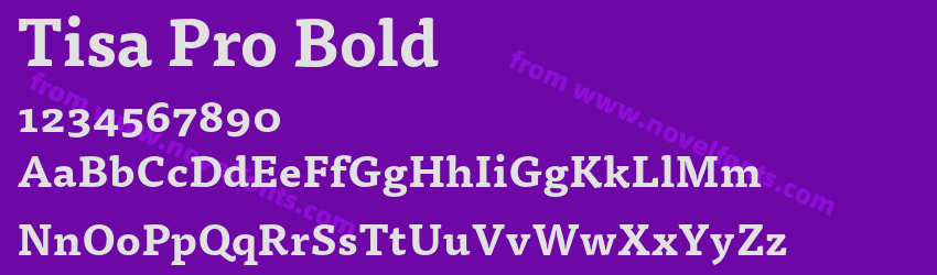 Tisa Pro BoldPreview Tisa Pro BoldPreview