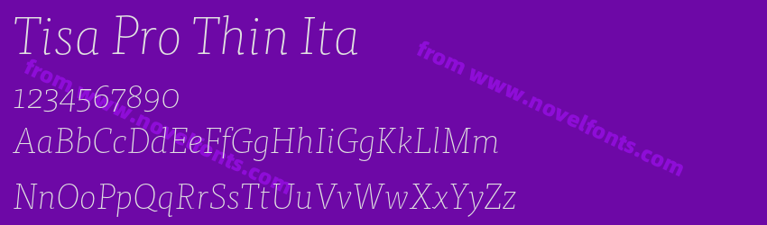 Tisa Pro Thin ItaPreview Tisa Pro Thin ItaPreview