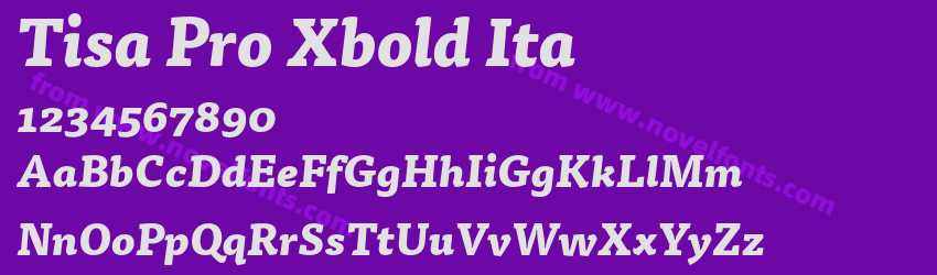 Tisa Pro Xbold ItaPreview Tisa Pro Xbold ItaPreview