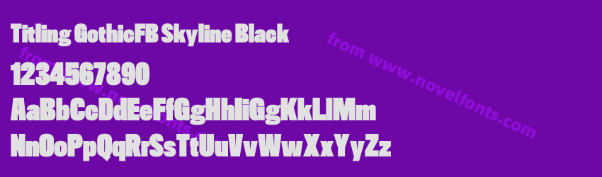 Titling GothicFB Skyline BlackPreview Titling GothicFB Skyline BlackPreview
