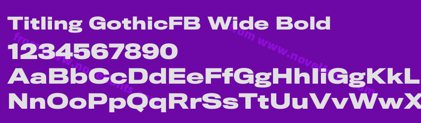 Titling GothicFB Wide BoldPreview Titling GothicFB Wide BoldPreview
