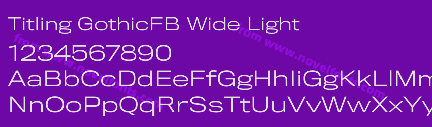 Titling GothicFB Wide LightPreview Titling GothicFB Wide LightPreview