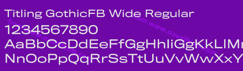 Titling GothicFB Wide RegularPreview Titling GothicFB Wide RegularPreview