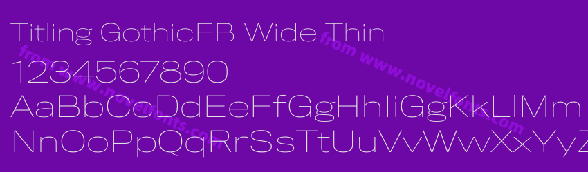 Titling GothicFB Wide ThinPreview Titling GothicFB Wide ThinPreview