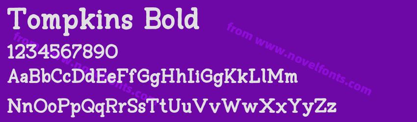 Tompkins BoldPreview Tompkins BoldPreview