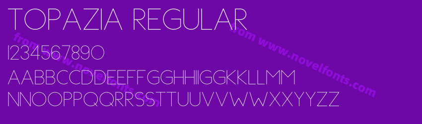 Topazia RegularPreview Topazia RegularPreview