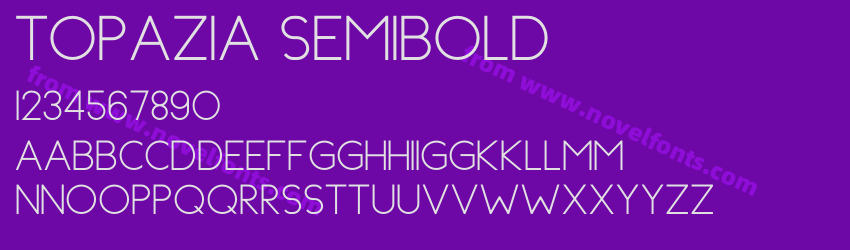 Topazia SemiboldPreview Topazia SemiboldPreview
