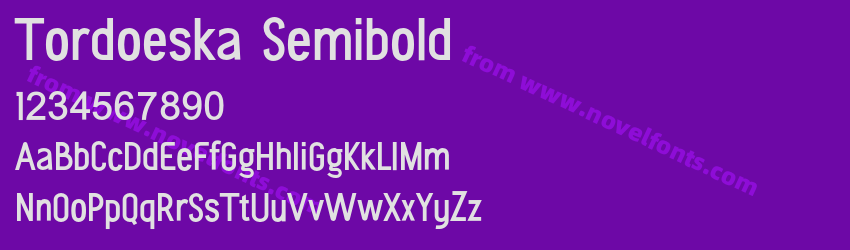 Tordoeska SemiboldPreview Tordoeska SemiboldPreview