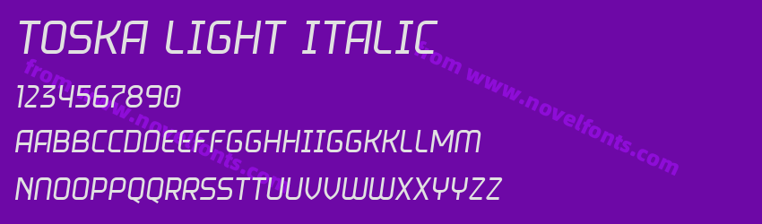 Toska Light ItalicPreview Toska Light ItalicPreview