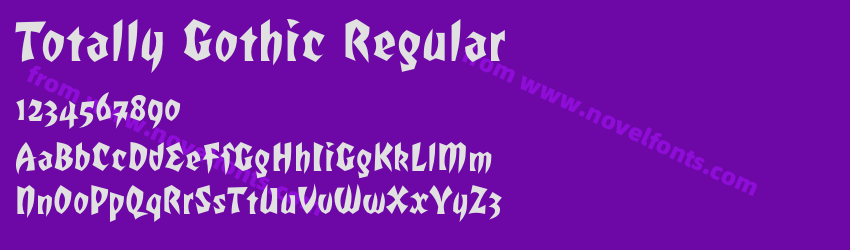 Totally Gothic RegularPreview Totally Gothic RegularPreview