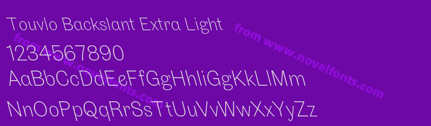Touvlo Backslant Extra LightPreview Touvlo Backslant Extra LightPreview