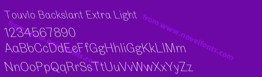Touvlo Backslant Extra LightPreview Touvlo Backslant Extra LightPreview