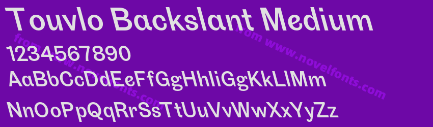 Touvlo Backslant MediumPreview Touvlo Backslant MediumPreview