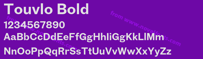Touvlo BoldPreview Touvlo BoldPreview