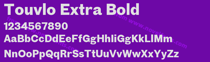 Touvlo Extra BoldPreview
